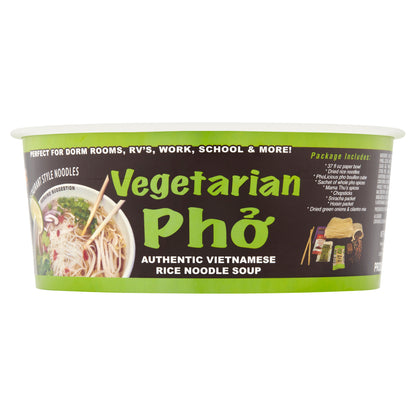 Instant VEGETARIAN Pho Pholicious,, Vietnamese Rice Noodle Soup, 4 pack / 3.6 Ounce Bowls, Ramen Alternative & Fresh Ingredients - IN STOCK & SAMSCLUB.COMN