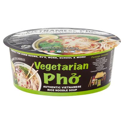 Instant VEGETARIAN Pho Pholicious,, Vietnamese Rice Noodle Soup, 4 pack / 3.6 Ounce Bowls, Ramen Alternative & Fresh Ingredients - IN STOCK & SAMSCLUB.COMN