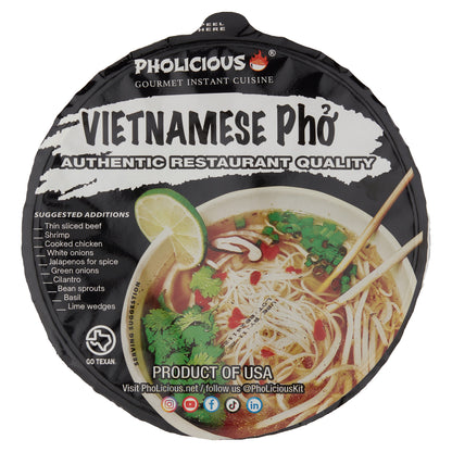 SHARK TANK BUNDLE COMBO PACK - LIMITED TIME Instant Pho Vietnamese Rice Noodle Soup, 8 pack (4 Beef / 4 Chicken)